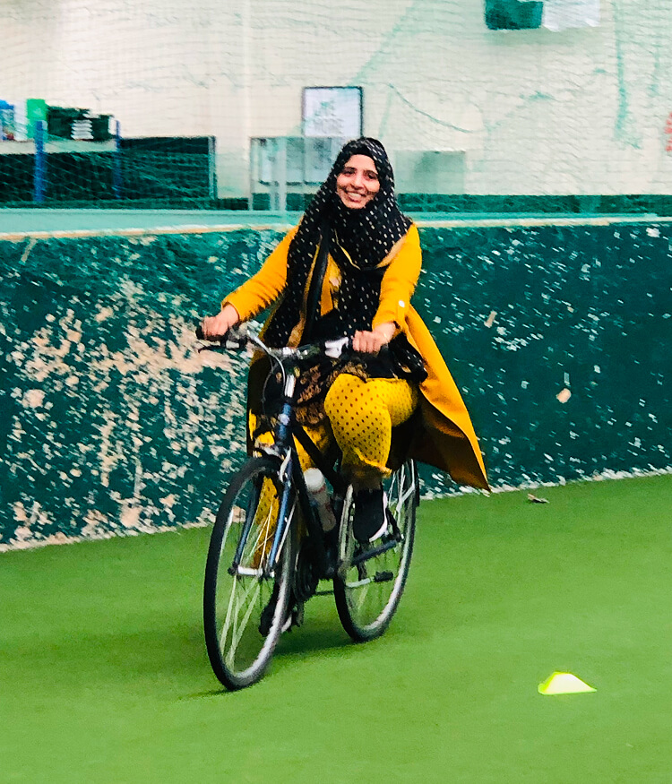 “There’s still a taboo and stigma attached to seeing ladies in our community ride a bike.”